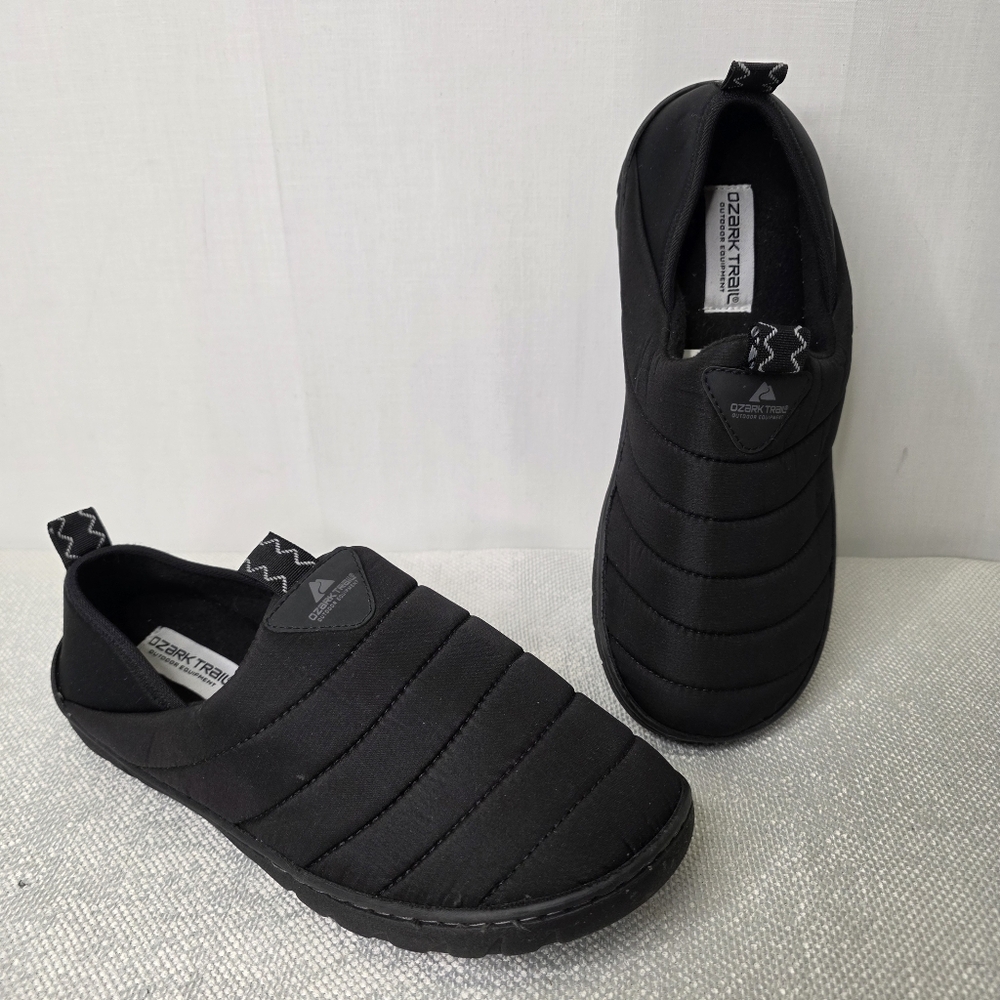 Ozark Trail 🌎 Black Men's Slip-On Slippers Sz 8
